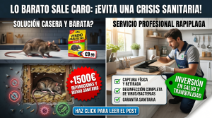 Coste de eliminar roedores