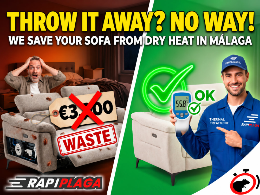 Bed Bug Heat Treatment in Málaga: We Save Your Furniture