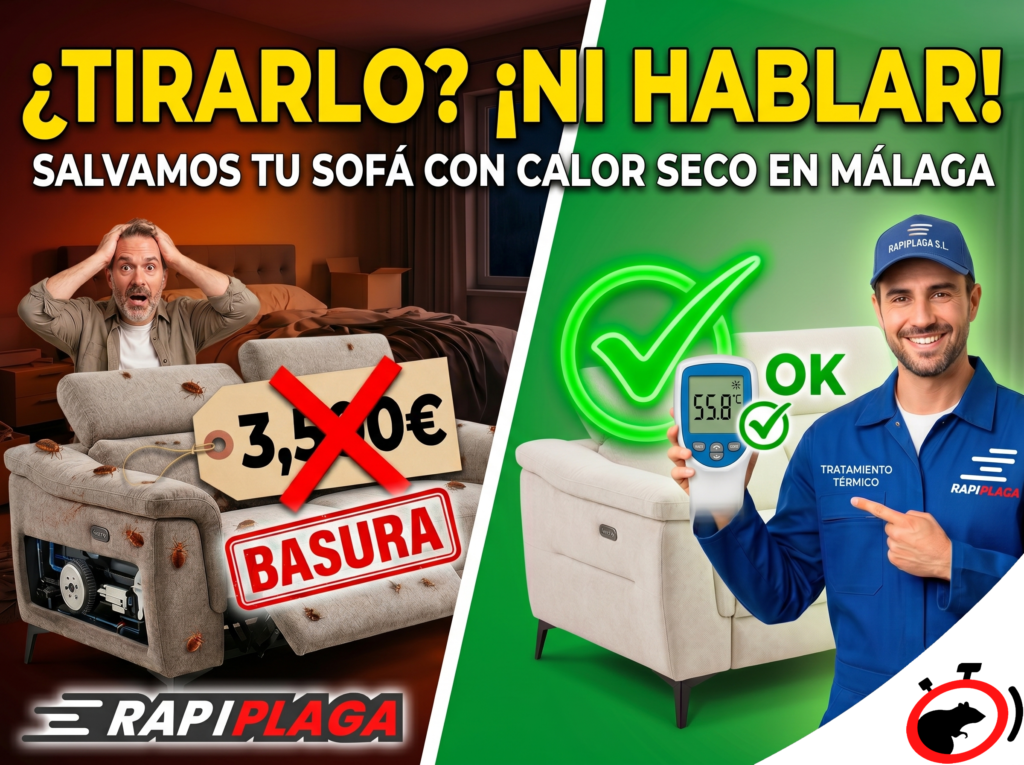Tratamiento térmico contra chinches RapiPlaga