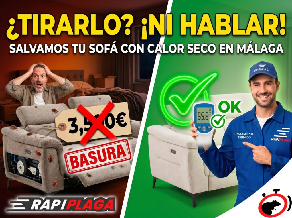 Tratamiento térmico contra chinches RapiPlaga
